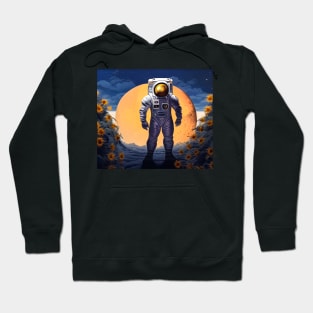 Astronaut Sunflower road Hoodie